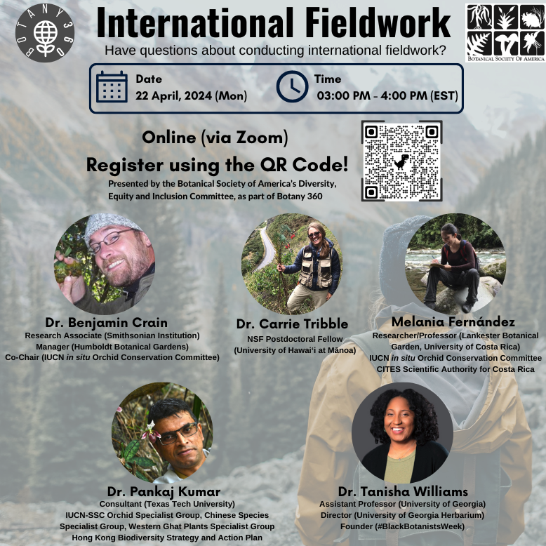 Flyer for the Botany360 on International Fieldwork